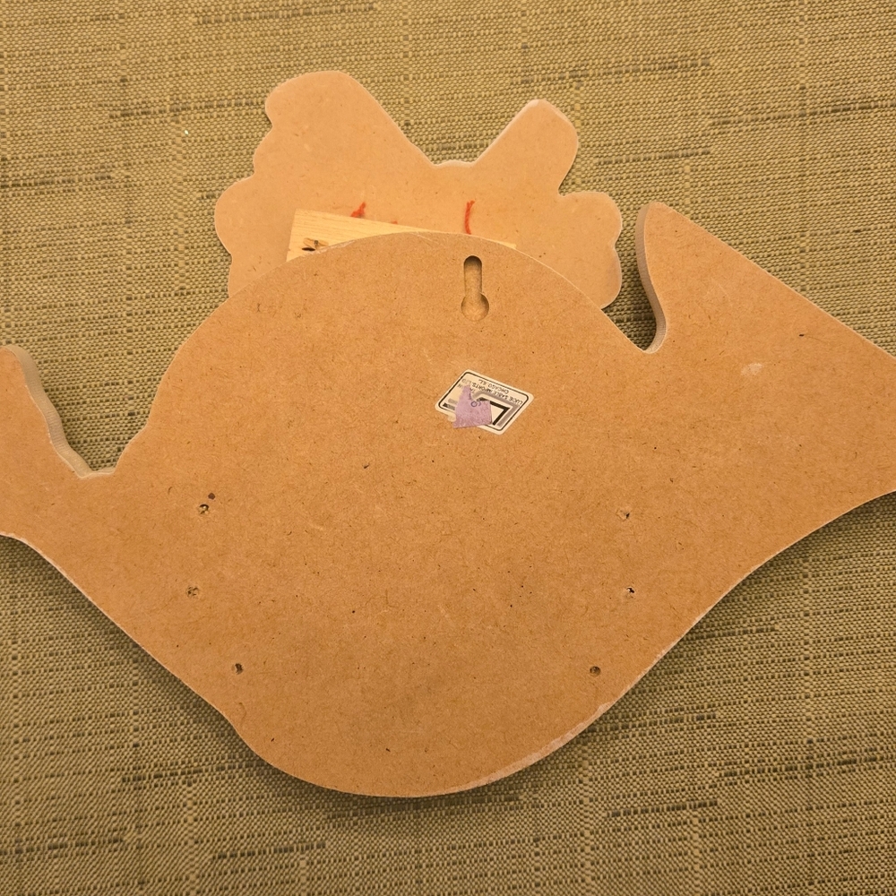 Vintage Wooden Door‎ Harp Christmas French Horn Cottagecore Retro Beautiful EUC - Picture 6 of 9